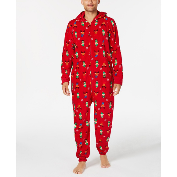 Family PJs Other - Family Pajamas Matching Men Elf Hooded One Piece